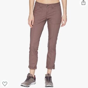 Prana Womens size 8 brown Mari capri utility cargo cropped pants